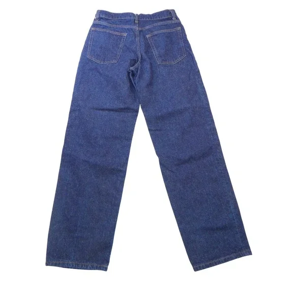 Zara Womens High Rise Straight Leg Jeans Dark Indigo Blue Size 6 MEX 28 - Picture 3 of 6